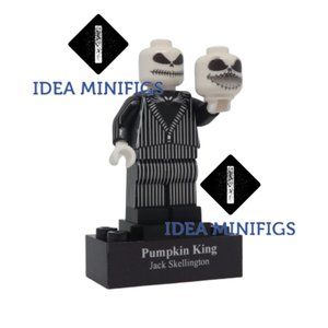 Nightmare Jack Pumpkin King Custom UV Print Design on Lego Minifigure